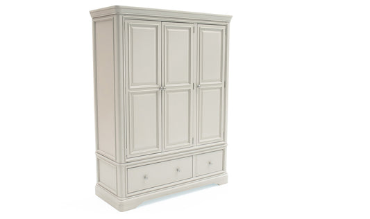 Mabel 3 Door/2 Drawer Wardrobe in Taupe by Vida Living