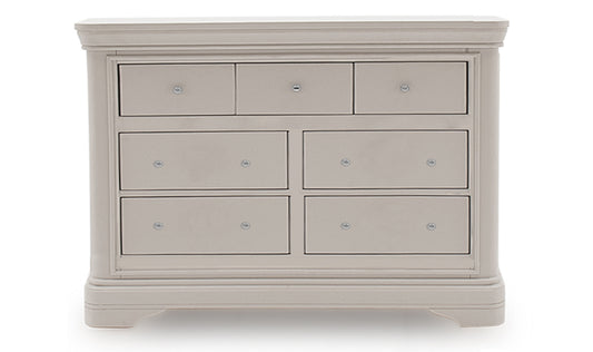 Mabel Taupe 7 Drawer Dressing Chest by Vida Living