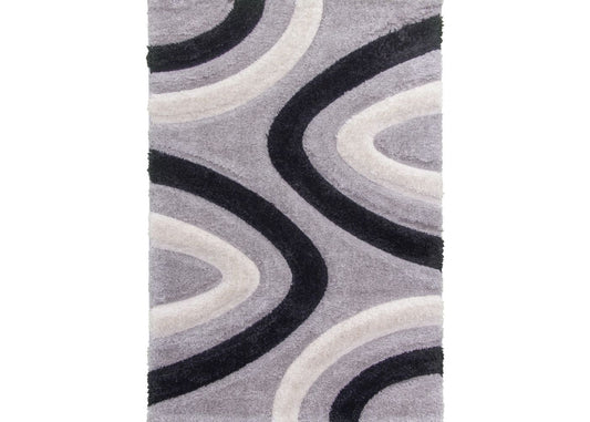 Luxus Ripple Grey Rug Range by Floor Trends