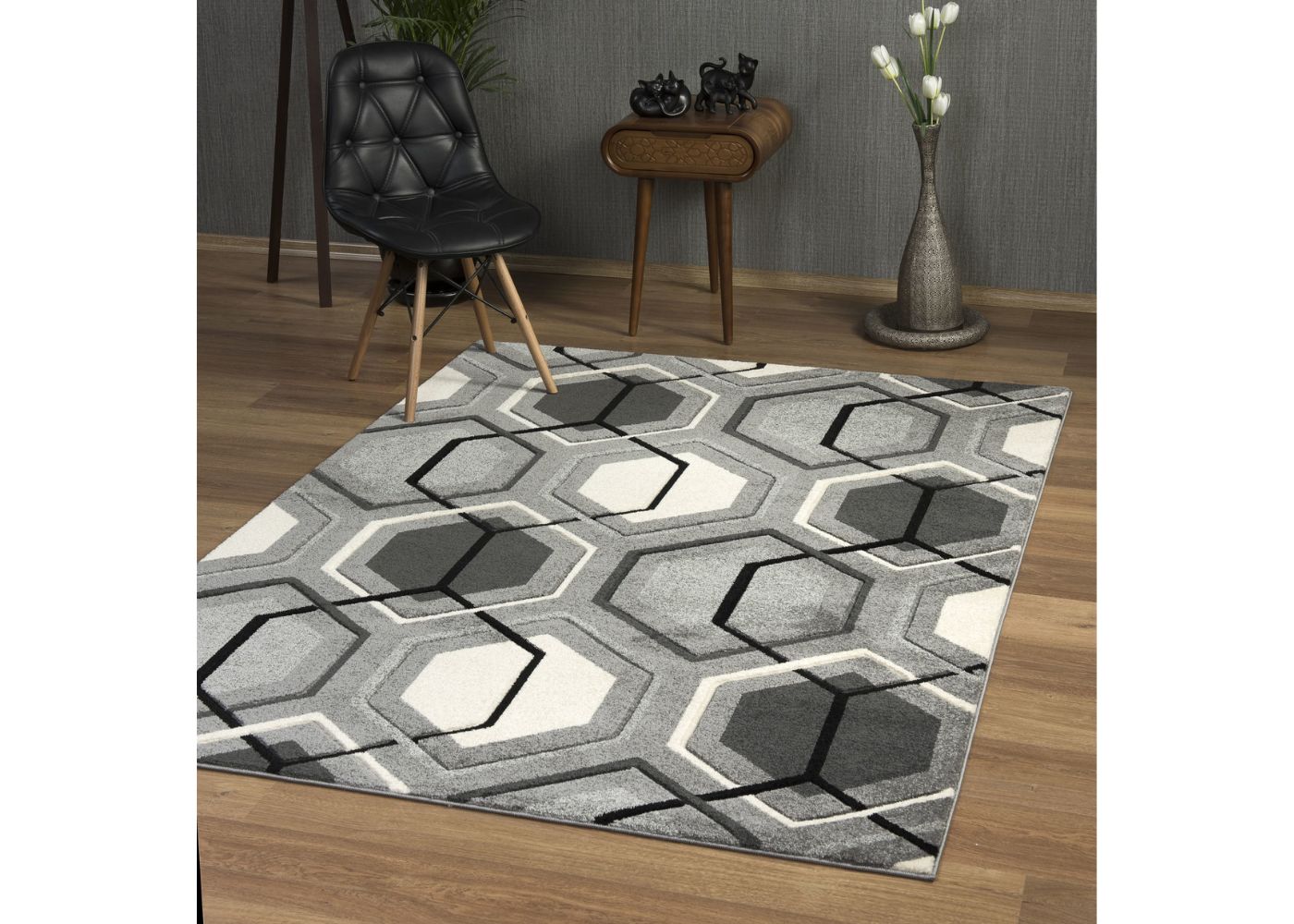 Elise Silver Rug Range by GIE Room Image