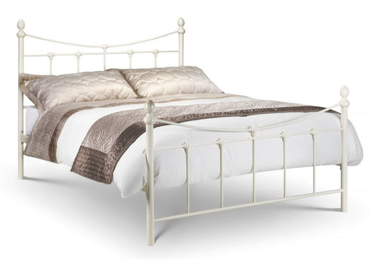 Rebecca Stone White Bedframe Range by Julian Bowen