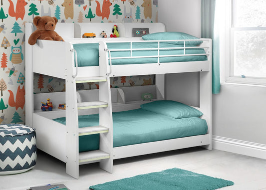 Domino Bunk Bed Range by Julian Bowen White