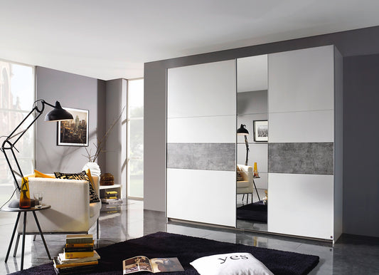 Korbach 218cm Sliding Wardrobe Range by Rauch