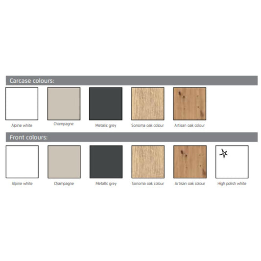 Alabama Alpine White Wardrobe Range by Rauch