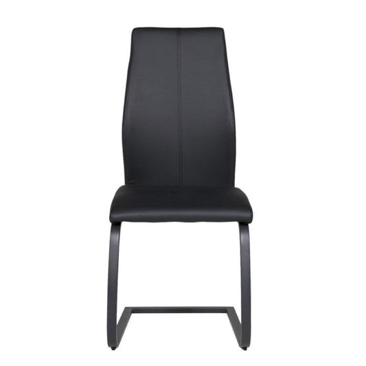 Black chair on a white background