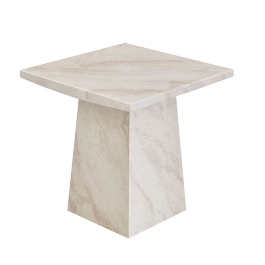 Apollo Marble Taupe Lamp Table