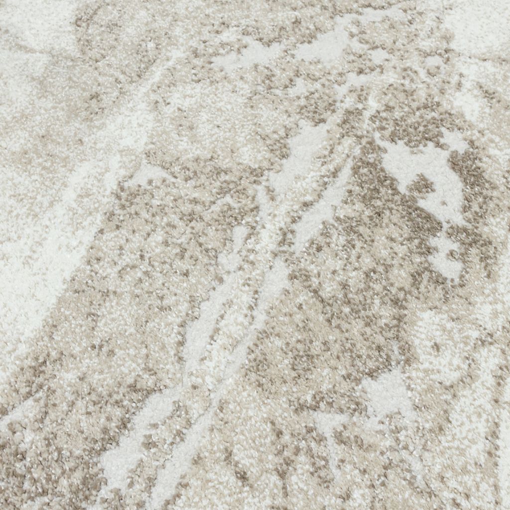 Close-up of a textured beige carpet