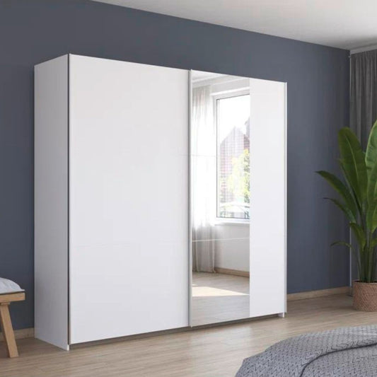 Aurelio 175cm Alpine White Sliding Wardrobe