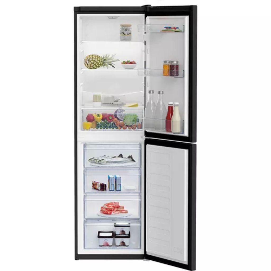 Beko Black CFG4582B Fridge Freezer Open