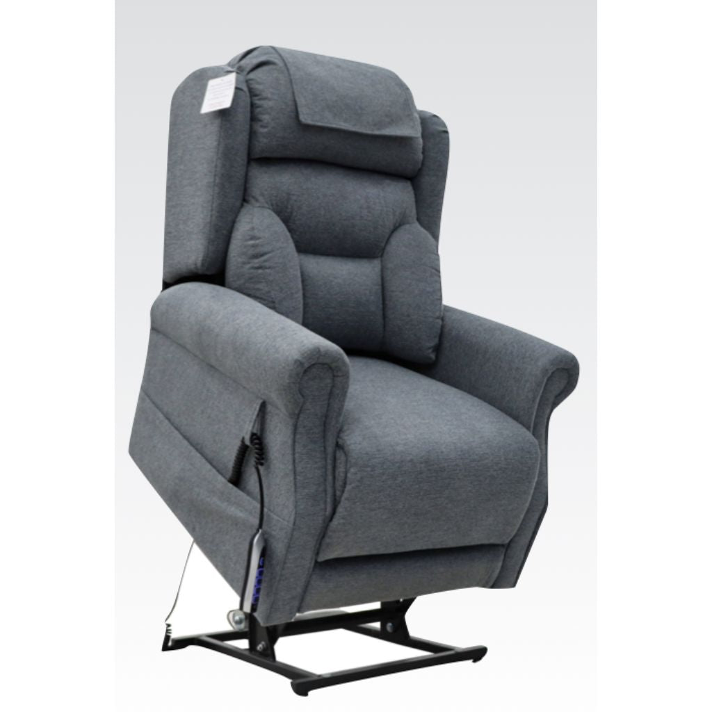 Gray lift chair on a white background