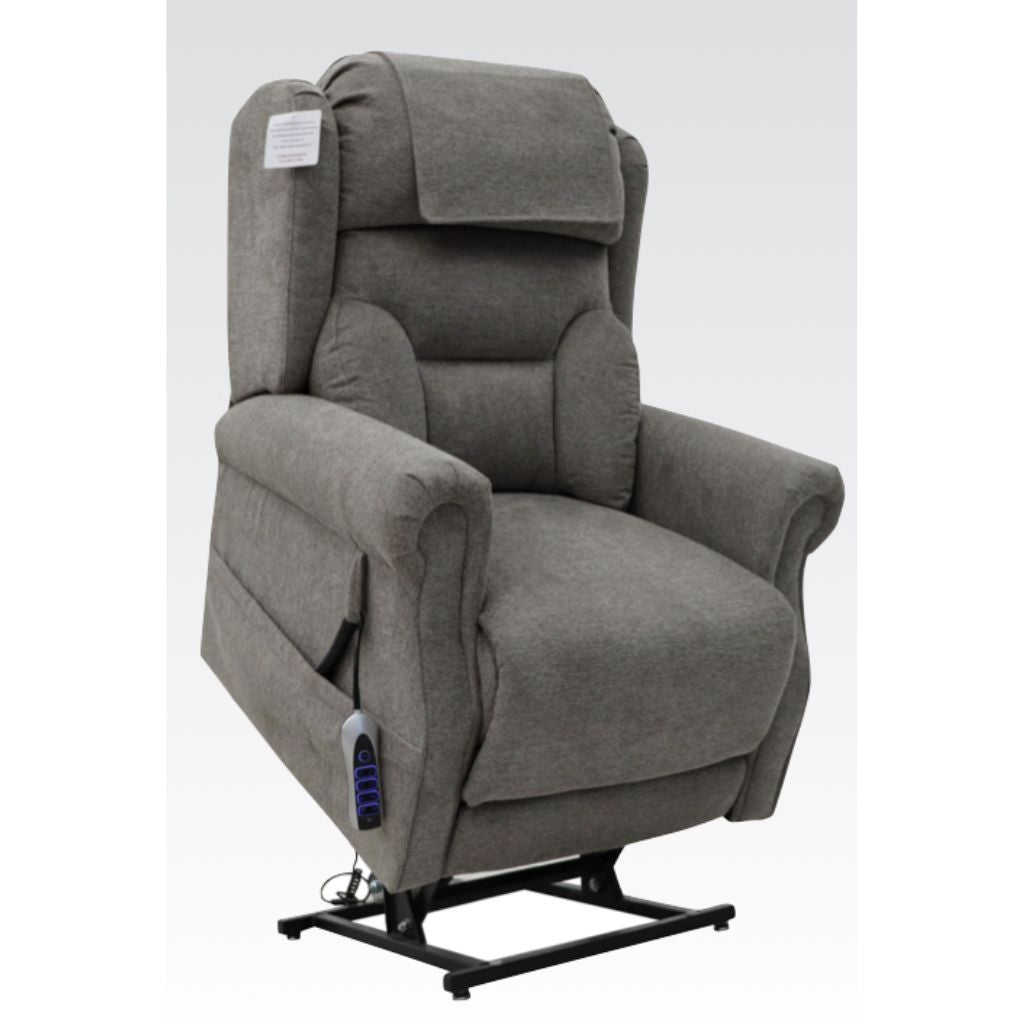 Gray lift chair on a white background