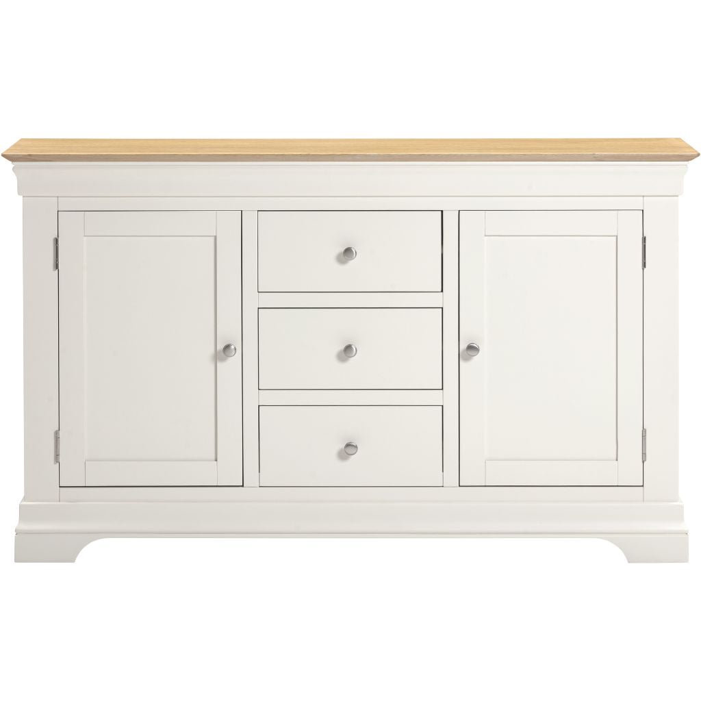 Bordeaux Ivory 2 Door 3 Drawer Sideboard Front