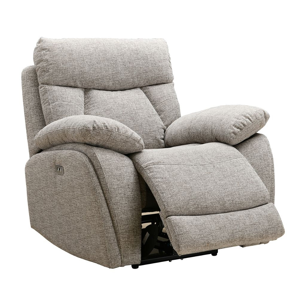 Boston Beige Electric Reclining Armchair