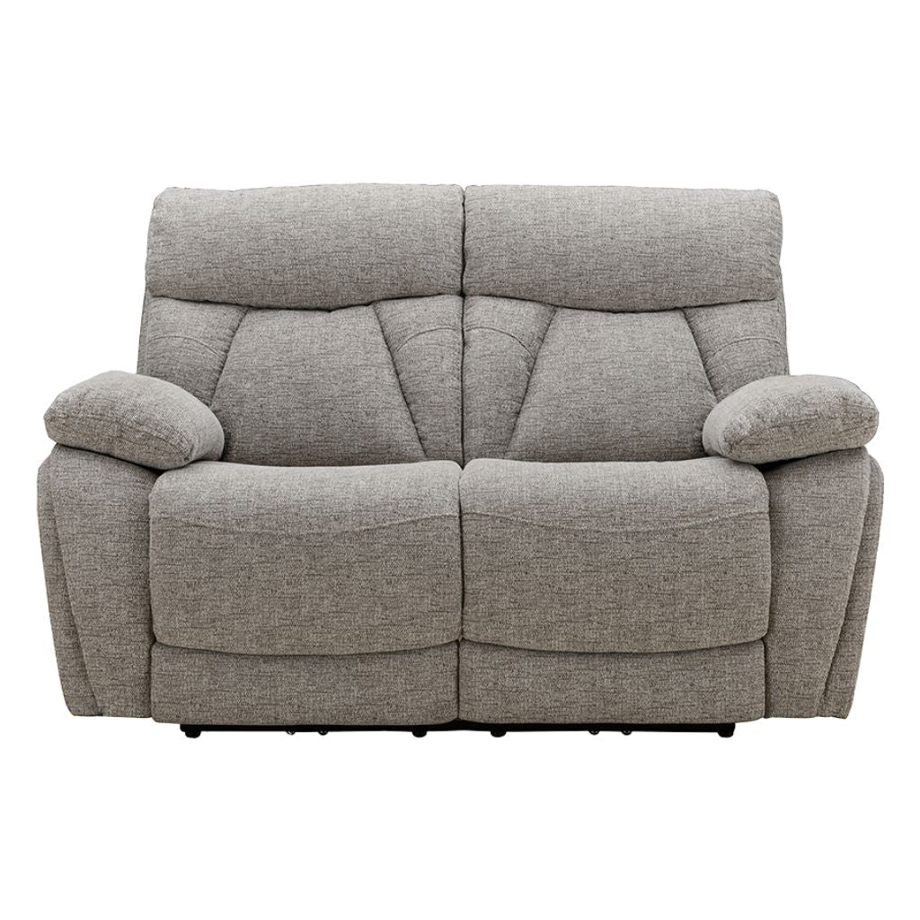 Boston Beige Electric Reclining 2 Seater Front