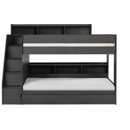 Camelot Anthracite Staircase Bunk Bed