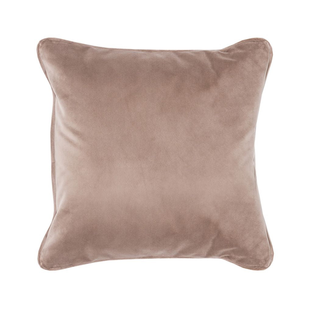 On the flip side of the accent cushion a beige suede could instead to used to give a more muted, natural look.