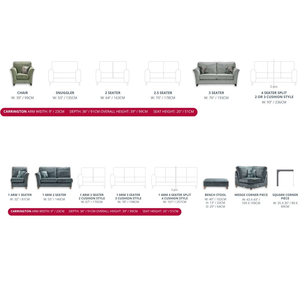 Carrington Dimensions