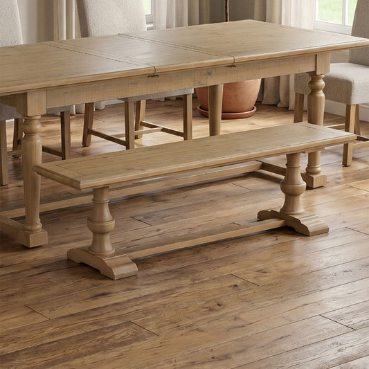 The chateau dining bench matches perfectly with the chateau table