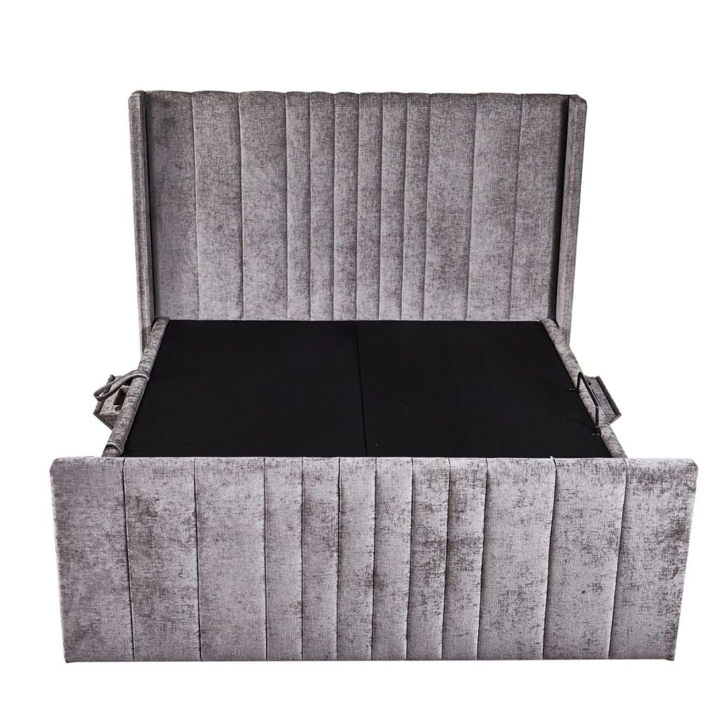 Clara Grey Storage Bed