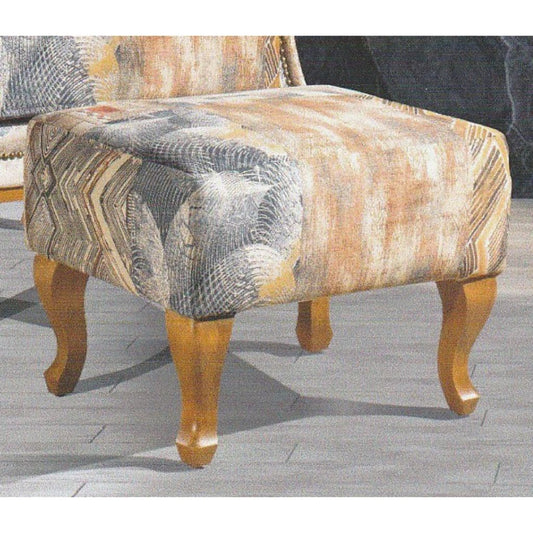Clio Denim Patchwork Footstool