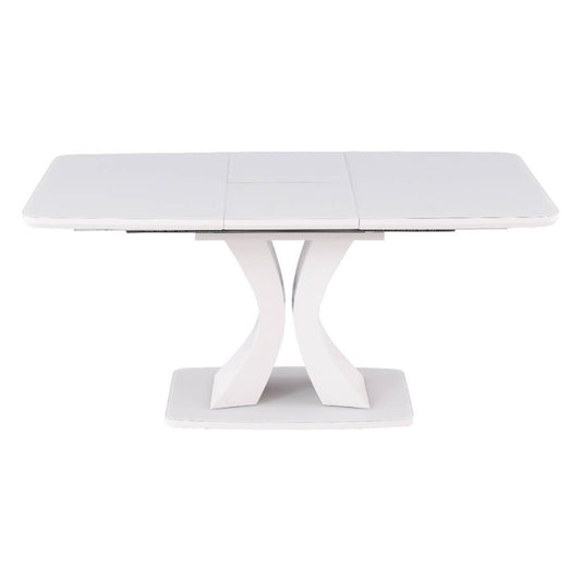 Daiva 1.2m Extending Greige Dining Table Front