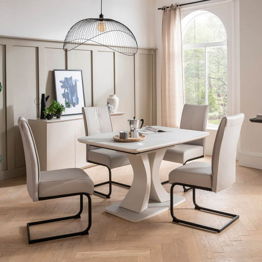 Daiva 1.2m Extending Dining Table + 4 Chairs by Vida Living