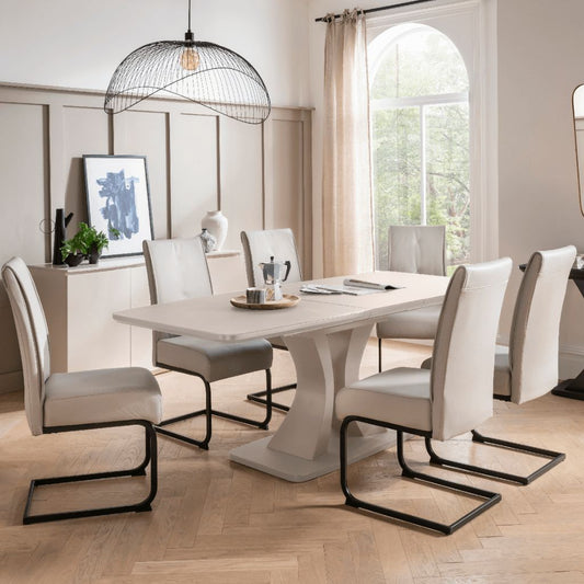 Daiva 1.2m Extending Dining Table + 6 Chairs by Vida Living