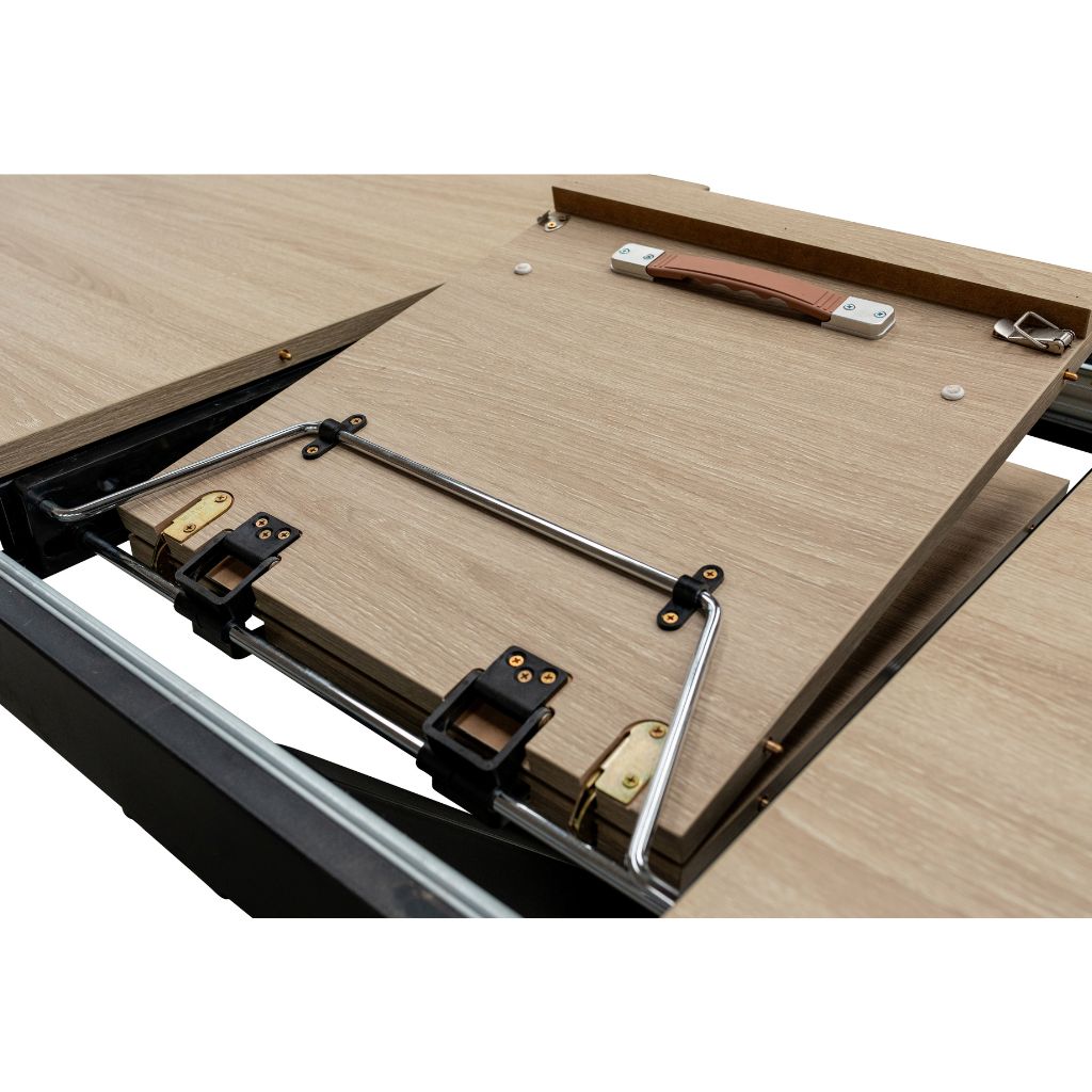 Delta 1.2m Extending Oak Dining Table Mechanism