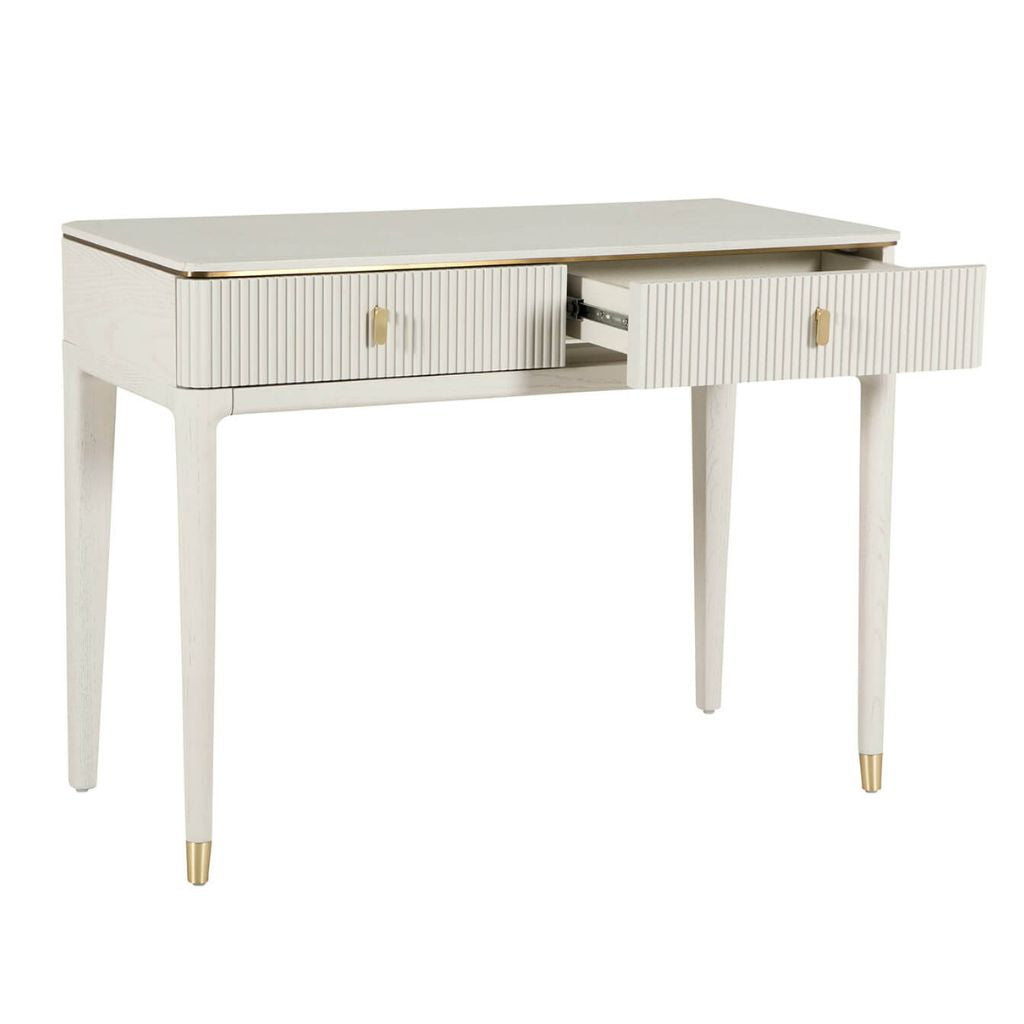 Diletta 2 Drawer Dressing Table Open
