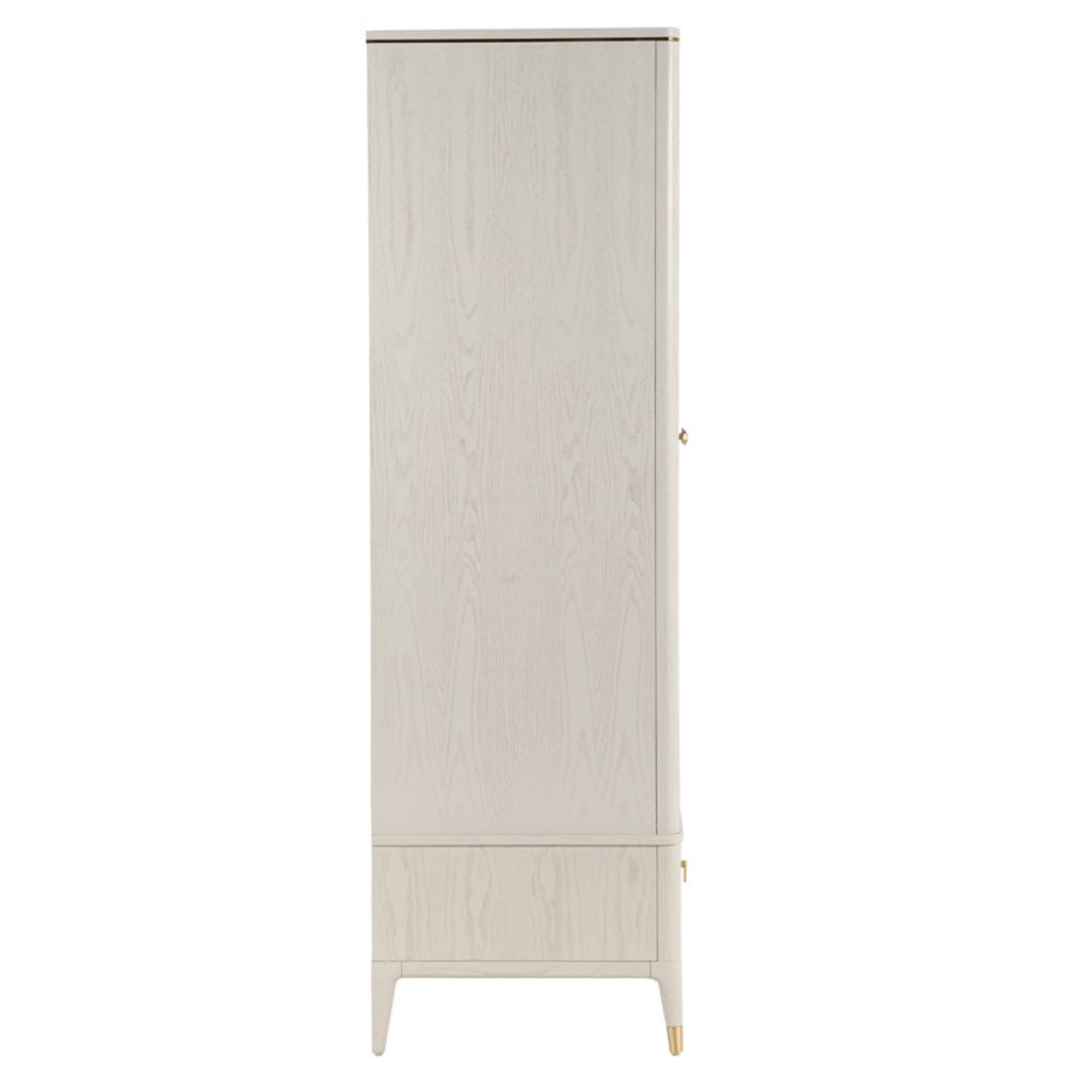 Diletta Stone 2 Door Wardrobe Side