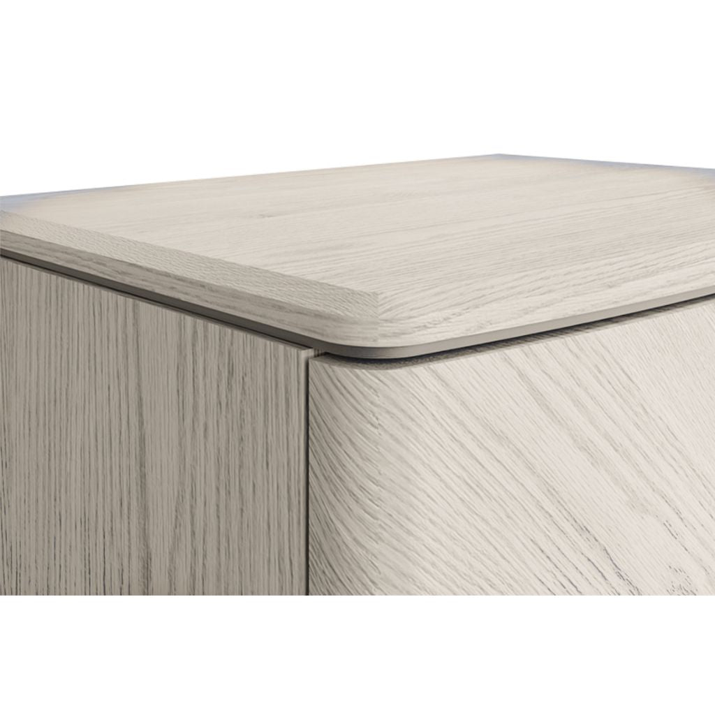 Diletta Stone 2 Drawer Bedside Table Edge