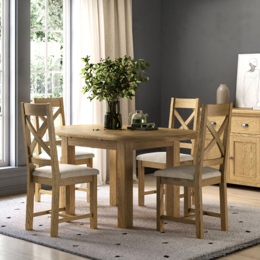 Dorchester Oak 1.2m Dining Set