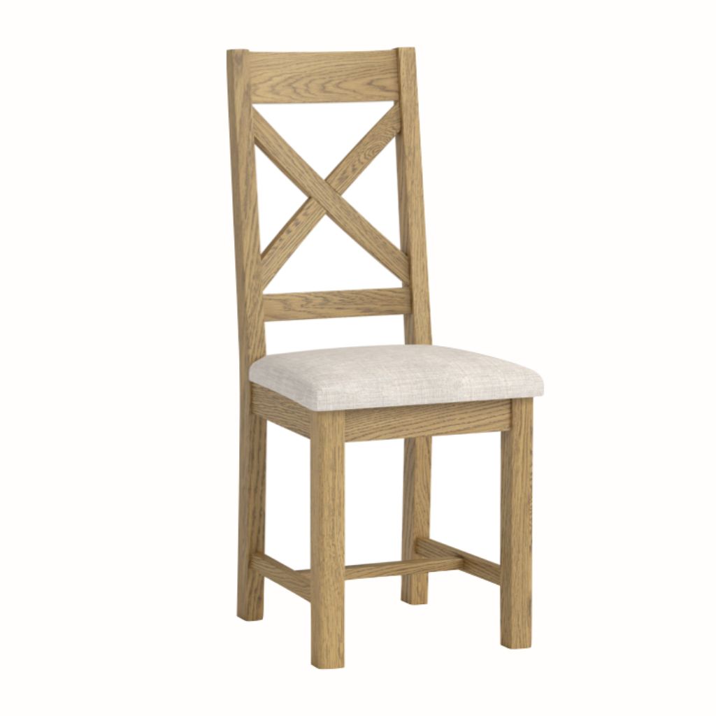Dorchester Oak Cordoba Cross Back Dining Chair