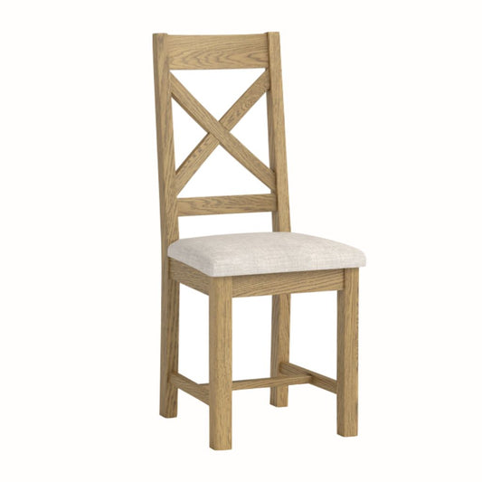 Dorchester Oak Cordoba Cross Back Dining Chair