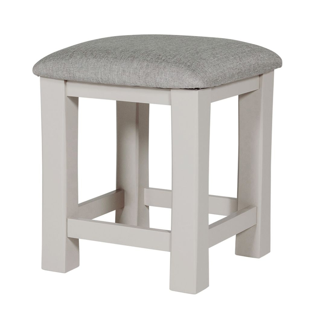Doune Taupe Dressing Stool