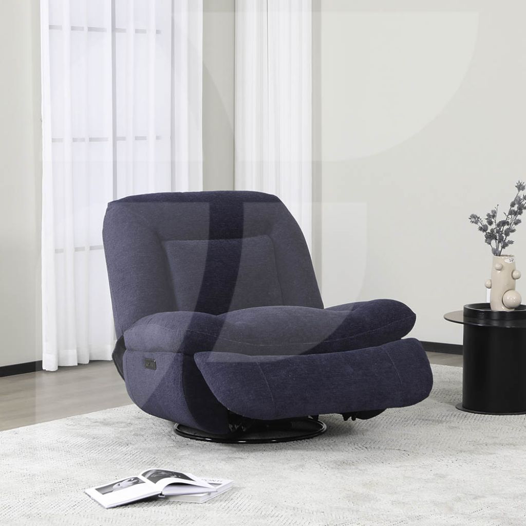 Blue Ebba Swivel Chair