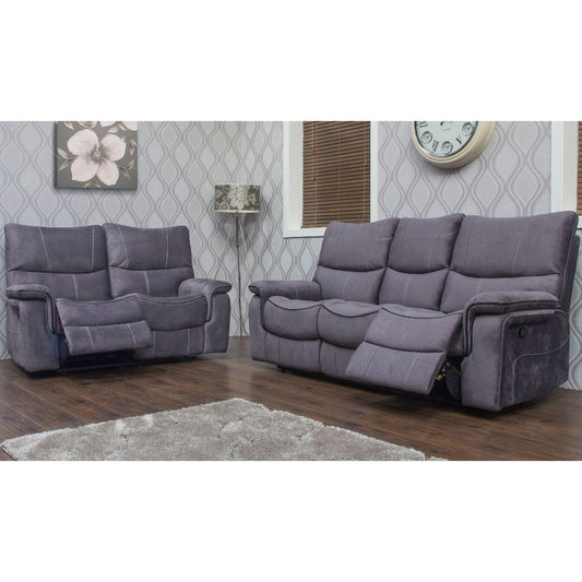 Emilio Dark Grey 3+2 Sofa Set by Sofahouse