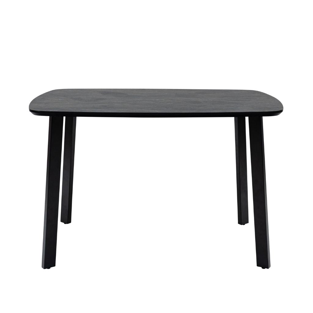 Grey rectangular table on a white background