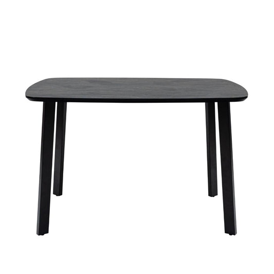 Grey rectangular table on a white background