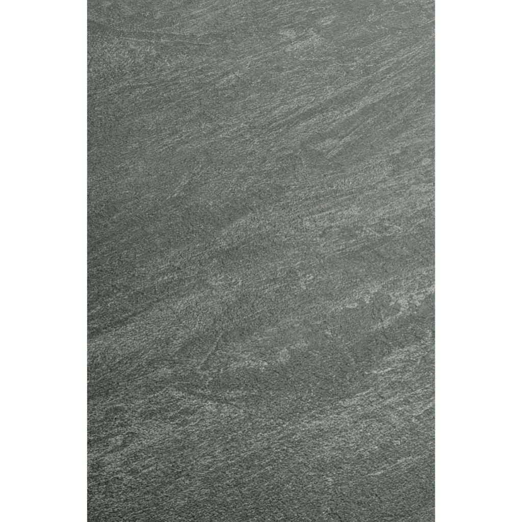 Textured grey stone table top on a white background