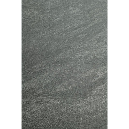 Textured grey stone table top on a white background