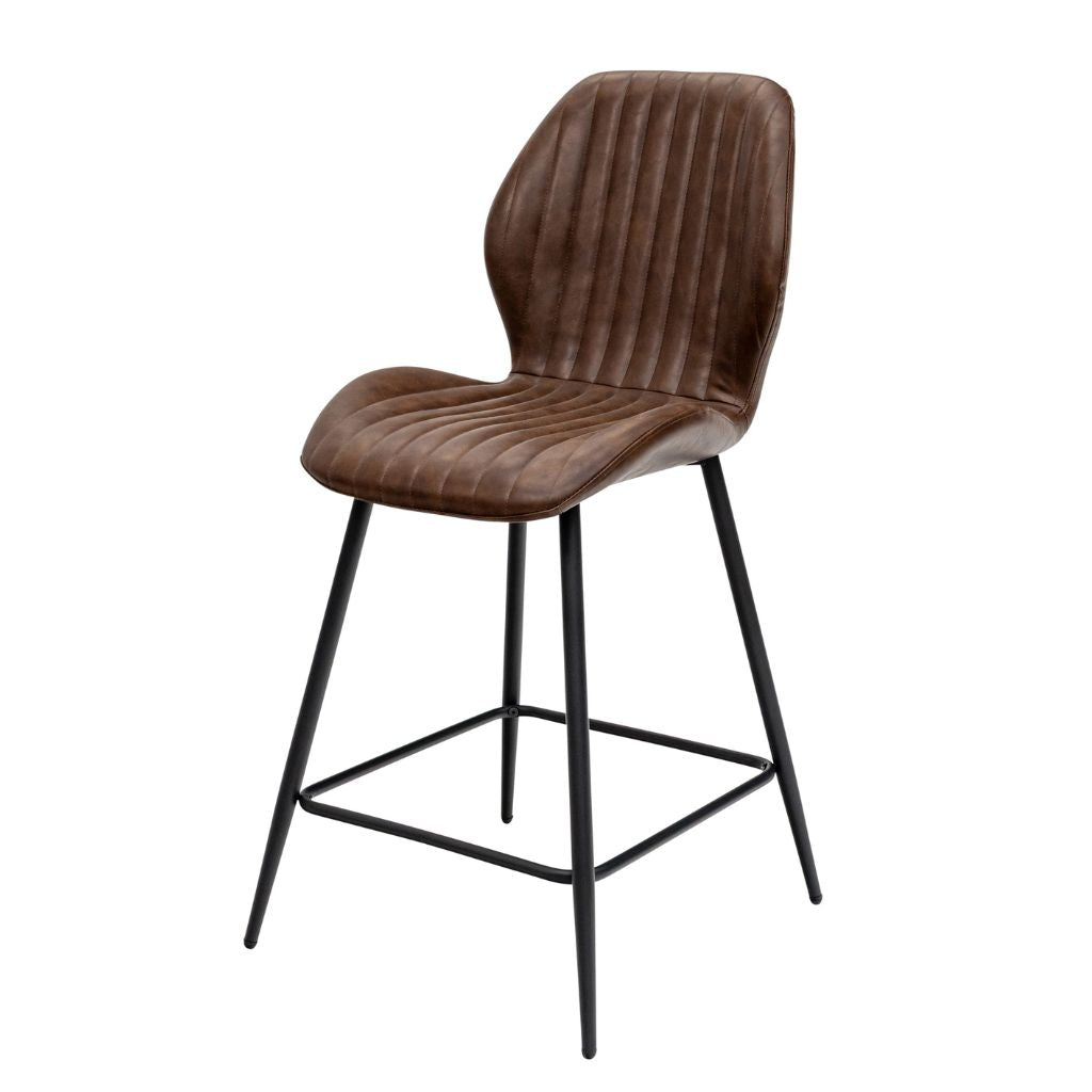 Fontini Tan PU Counter Stool