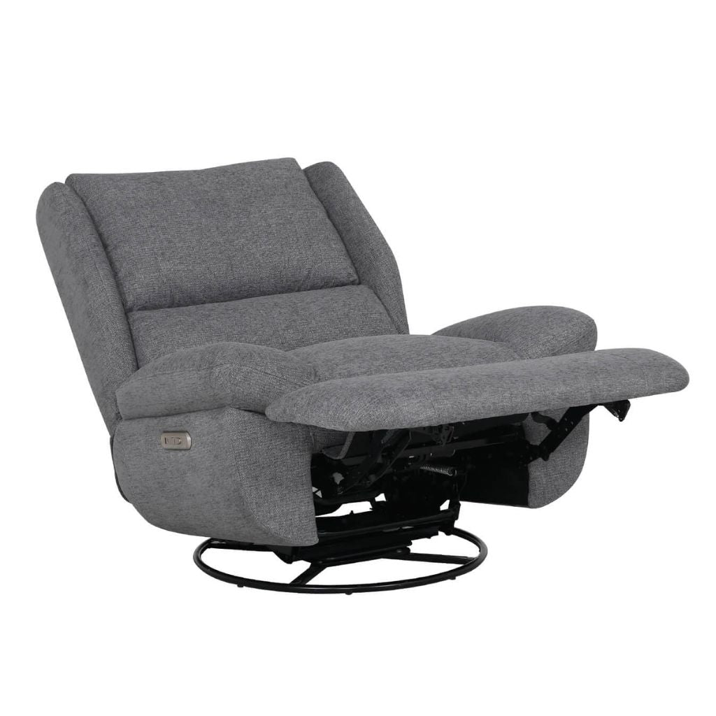 Freddy Grey Electric Reclining Swivel Glider Chair