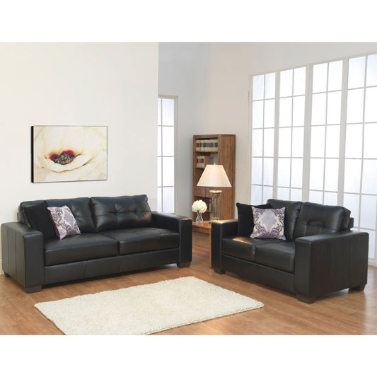 Gemona Black 3+2 Sofa Set