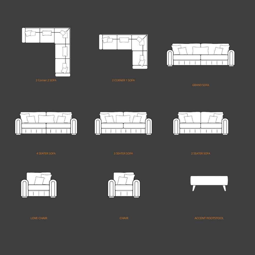Glimmer Sofa Options