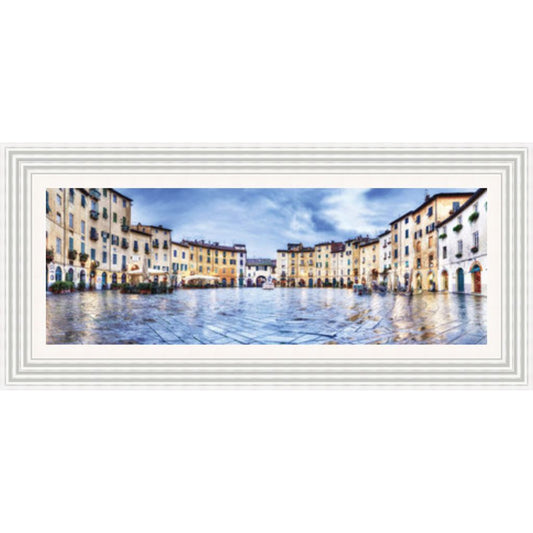 Italian Market Square Framed Picture
