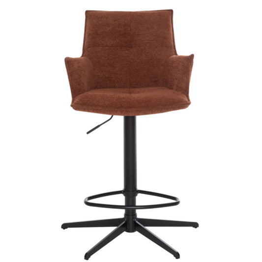 Jacob Tan Fabric Bar Stool