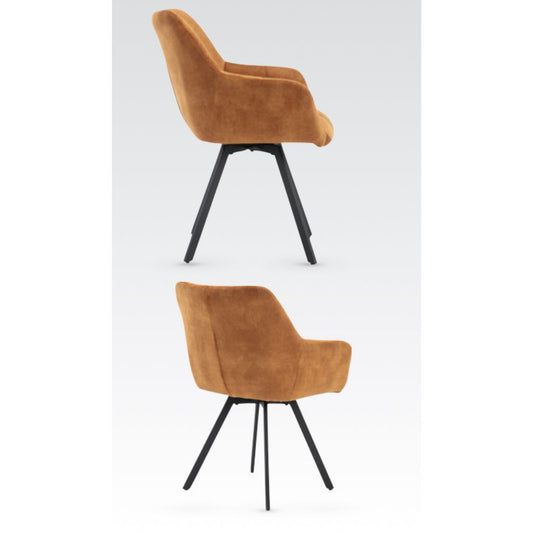 Jade Rust Dining Chair Side