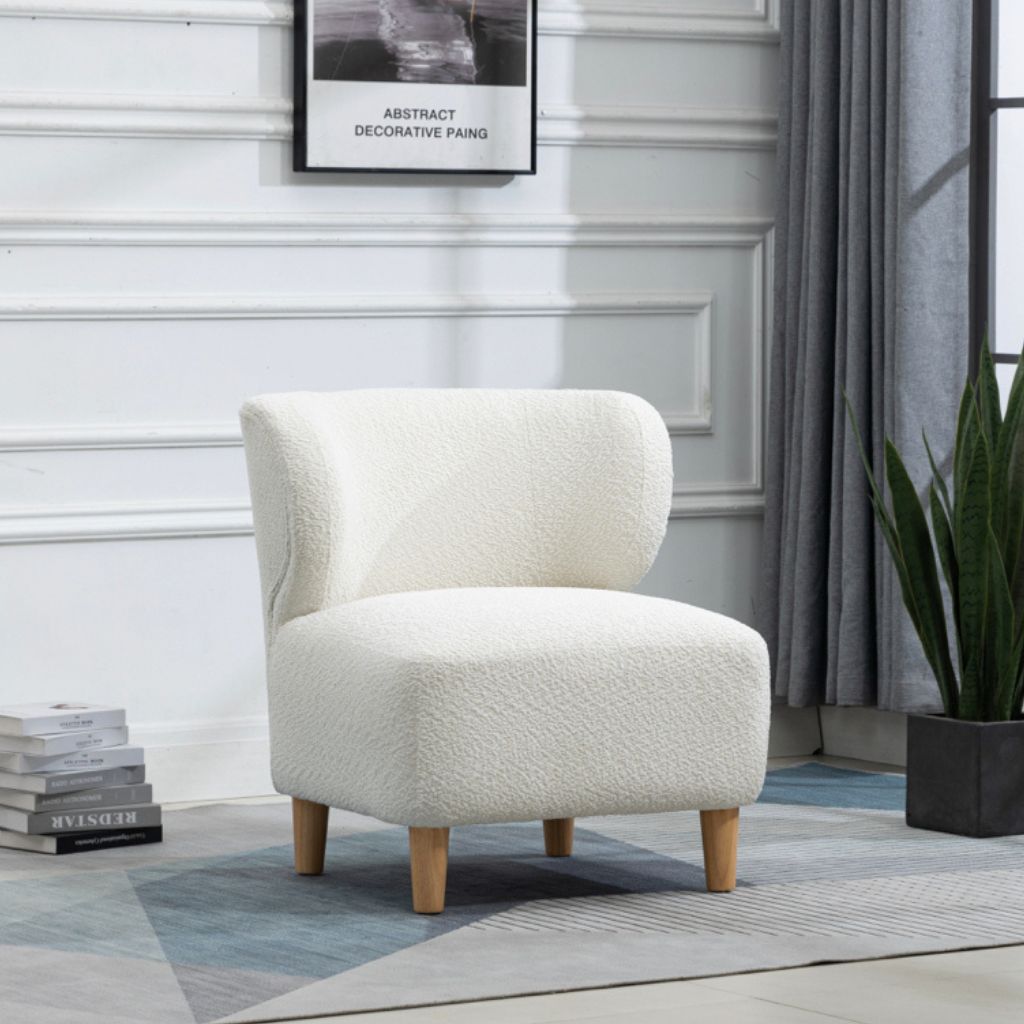 Josie White Accent Chair