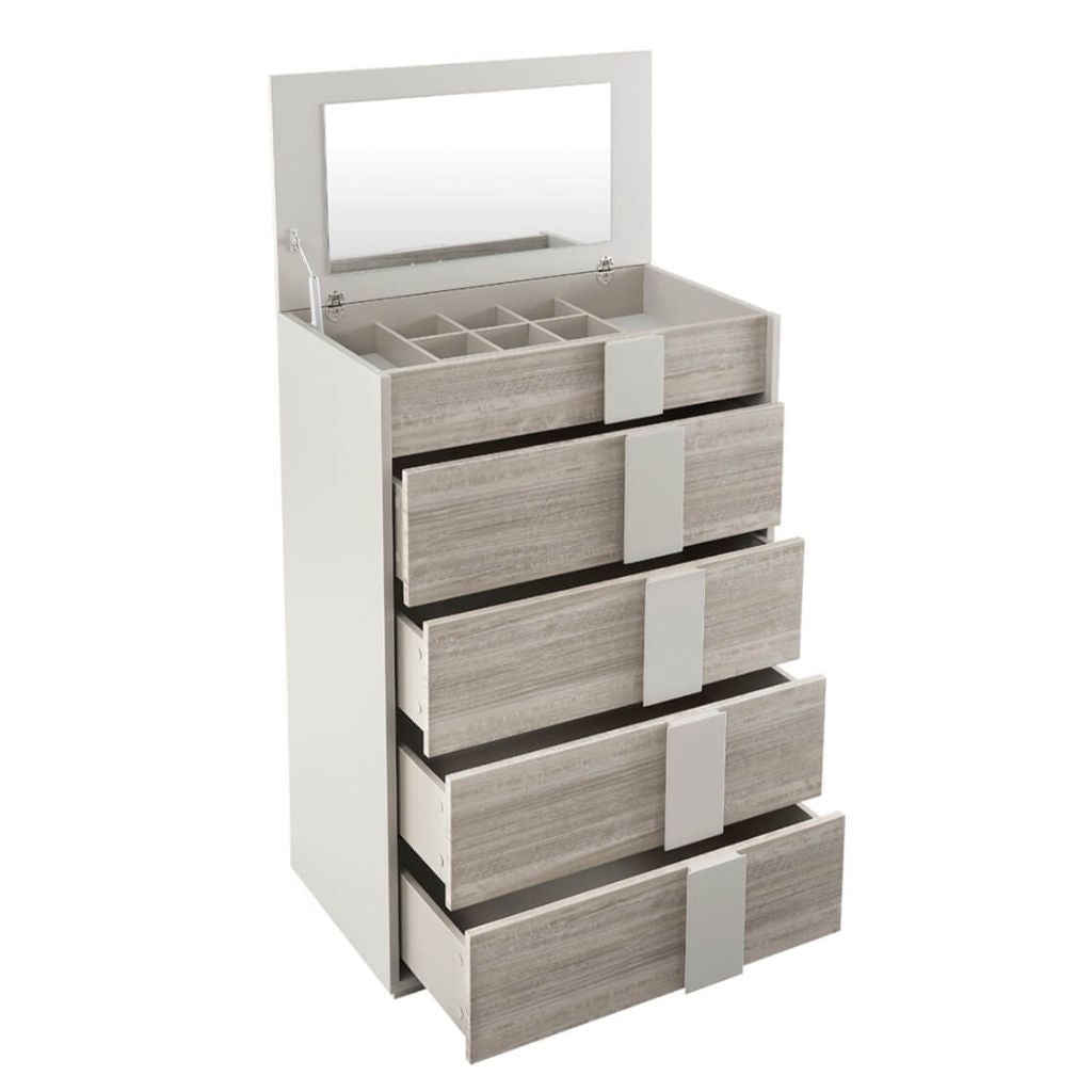 Jules 4 Drawer Tall Chest with Open Top Open